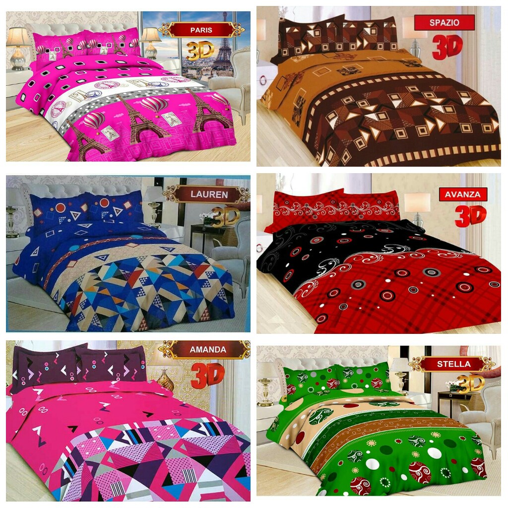 Raishacollection Sprei Rumbai Bonita ukuran 180 murah banyak motif