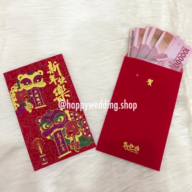 

Angpao Kain Bludru Imlek / Angpao Kongian / Angpao Kweni