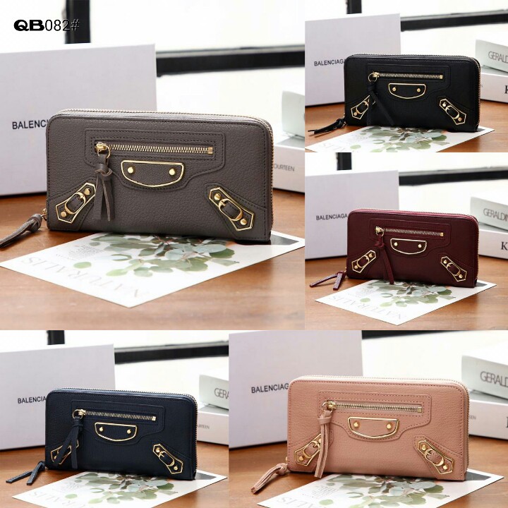 High Premium Balenciaga Classic Continental Zip Around Wallet QB082