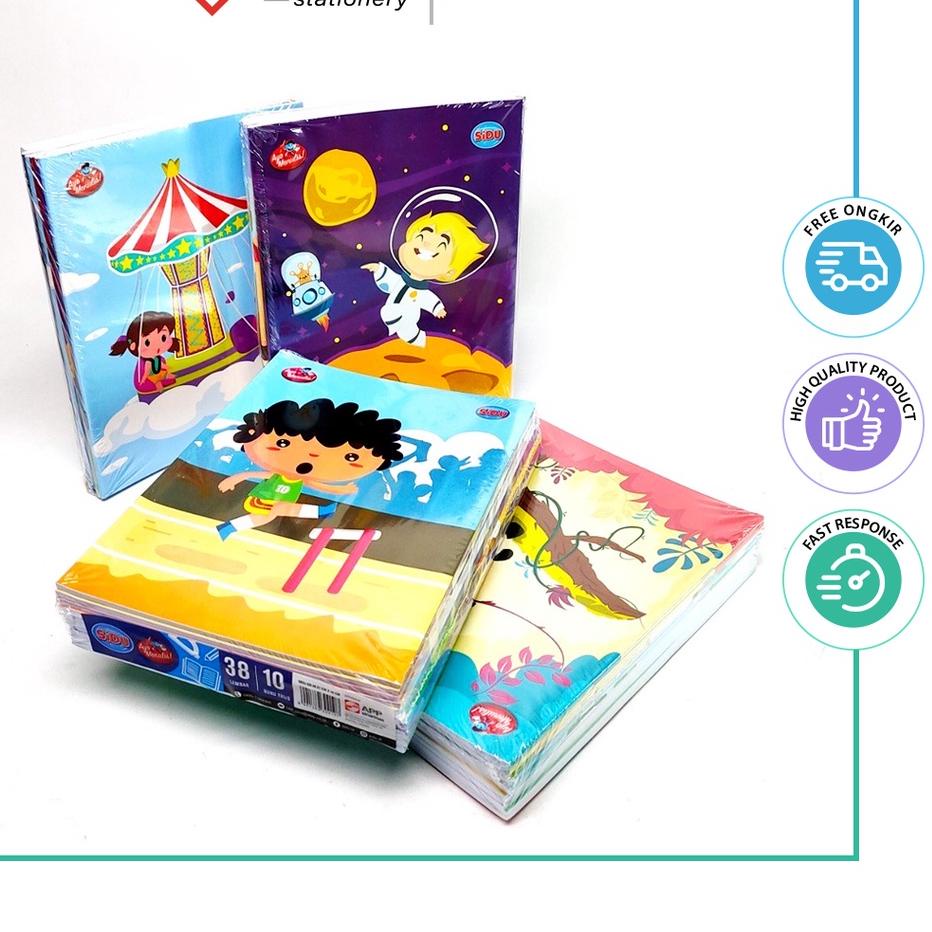 

Update 10pcs Buku Tulis SIDU Garis 38lembar / 1pack Buku Tulis SIDU 38lembar ..