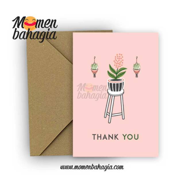 

Kartu Ucapan Terima Kasih Thank You Card + Amplop 004