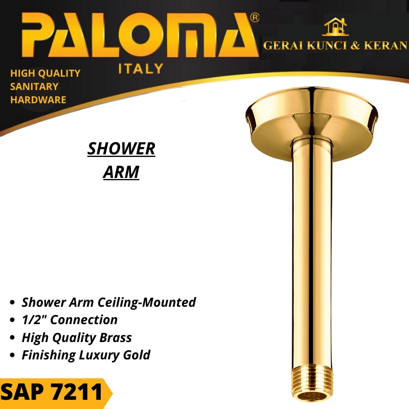 Shower Arm Ceiking Mounted SAP 7211 Luxury Gold