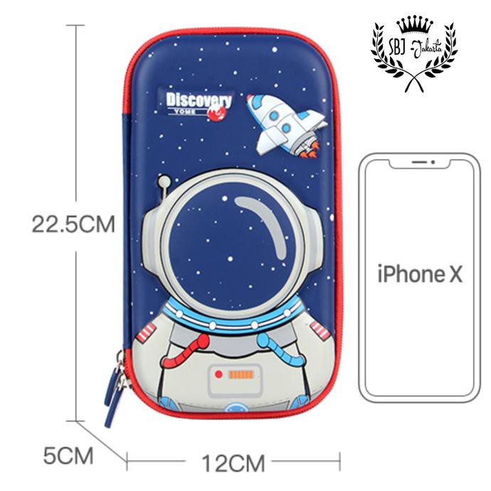 

Promo !!!! Termurah !!! Tempat pensil smiggle lookalike 3D EVA Hardcase waterproof ASTRONOT - Biru