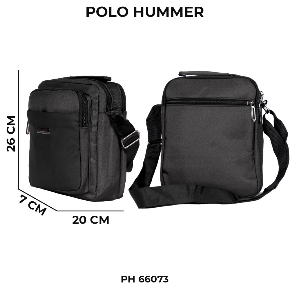 Slingbag Pria Tas Selempang Pria Kotak- Tas Slempang Import POLO HUMMER