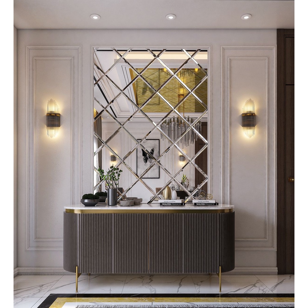 Kaca bevel ruang tamu permeter khsusu palembang