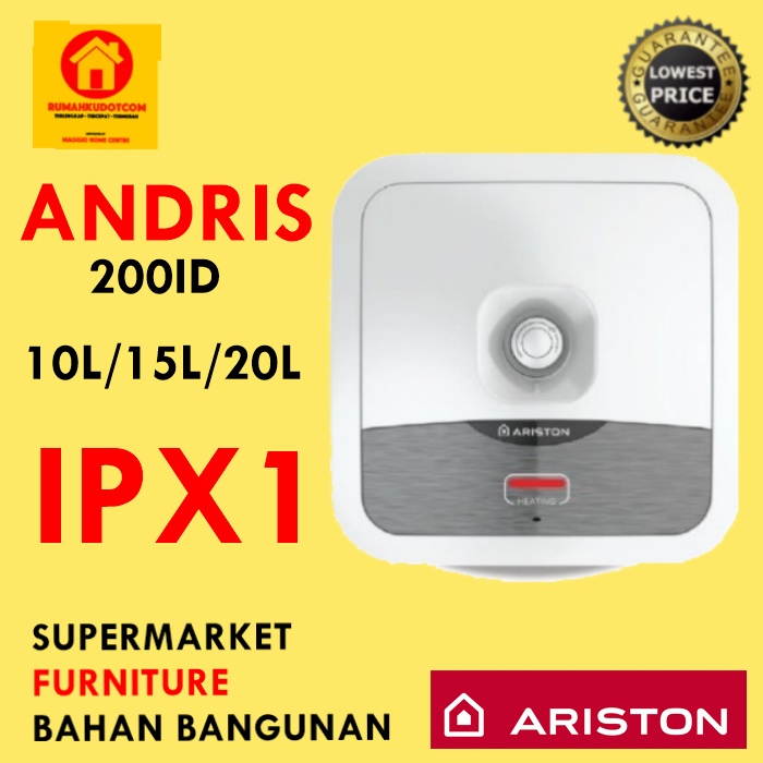 Jual WATER HEATER ARISTON PEMANAS AIR ANDRIS LISTRIK 10/15/30L