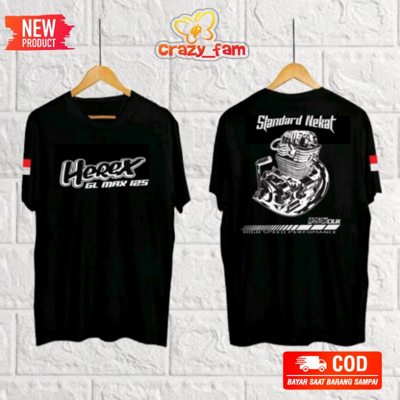 KAOS BAJU TERLARIS HEREX HONDA GL125 STANDART NEKAT