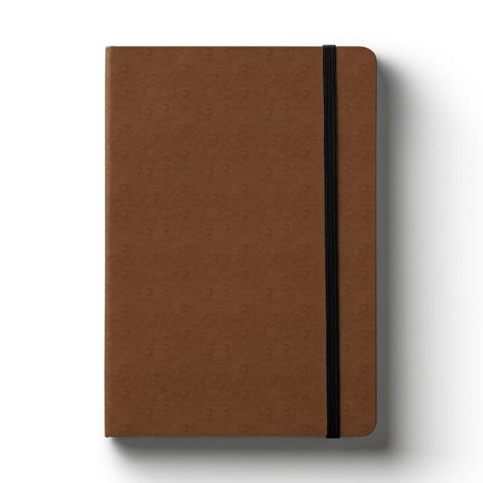 

[[COD]] Notebook A5 Lined Ostrich Coffee HEMAT Kode 495