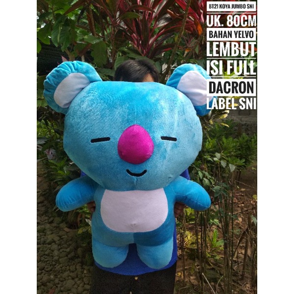 Jual Boneka BT21/BTS Koya jumbo SNI (Berkualitas) Shopee Indonesia