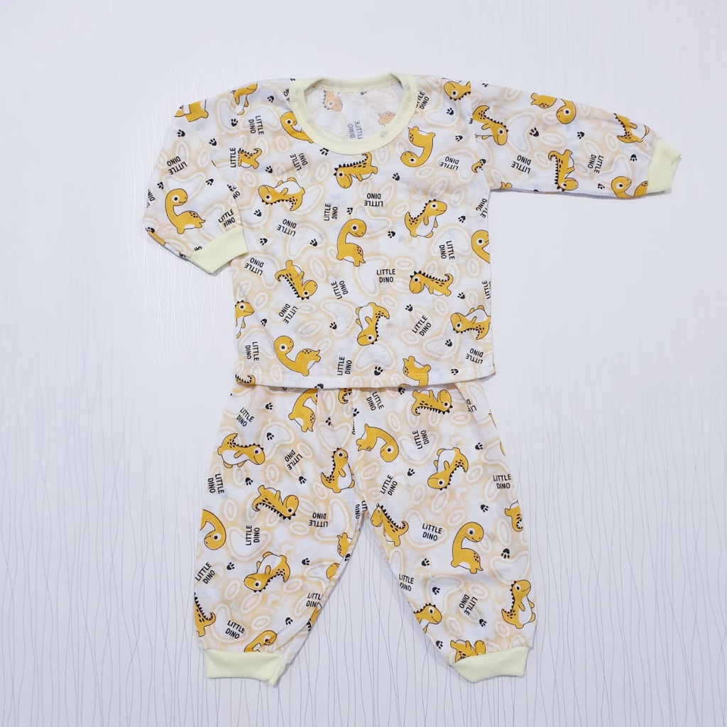 Baju Tidur Anak Bayi Motif sablon Dino  Cyandclothing