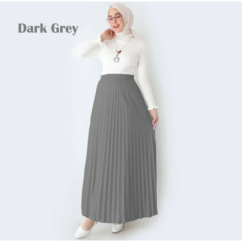 ROK PLISKET PREMIUM/ROK PANJANG MUSLIM/ROK MAYUNG BAHAN HYGET PREMIUM