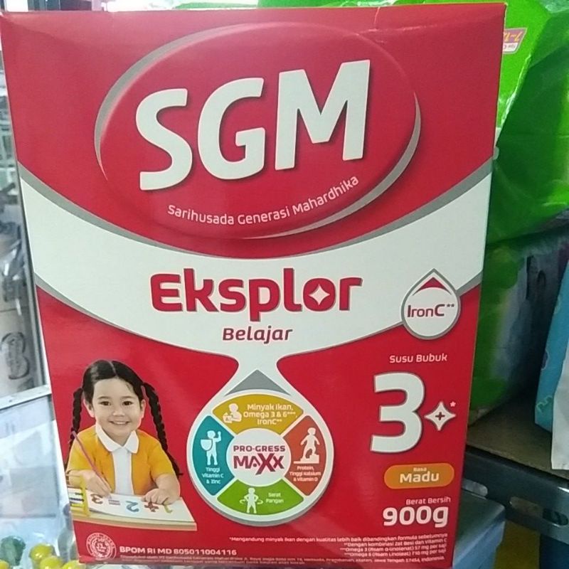 SGM Eksplor 3 Plus Vanila Madu 900gr Susu Bubuk Vanilla 900 gr