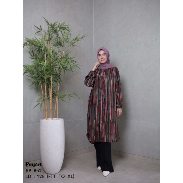 Tunik ORiginal by WARNA ADIBA DIABI bahan rayon vischose