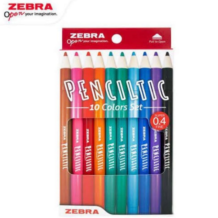 

Zebra Penciltic Set 10 warna