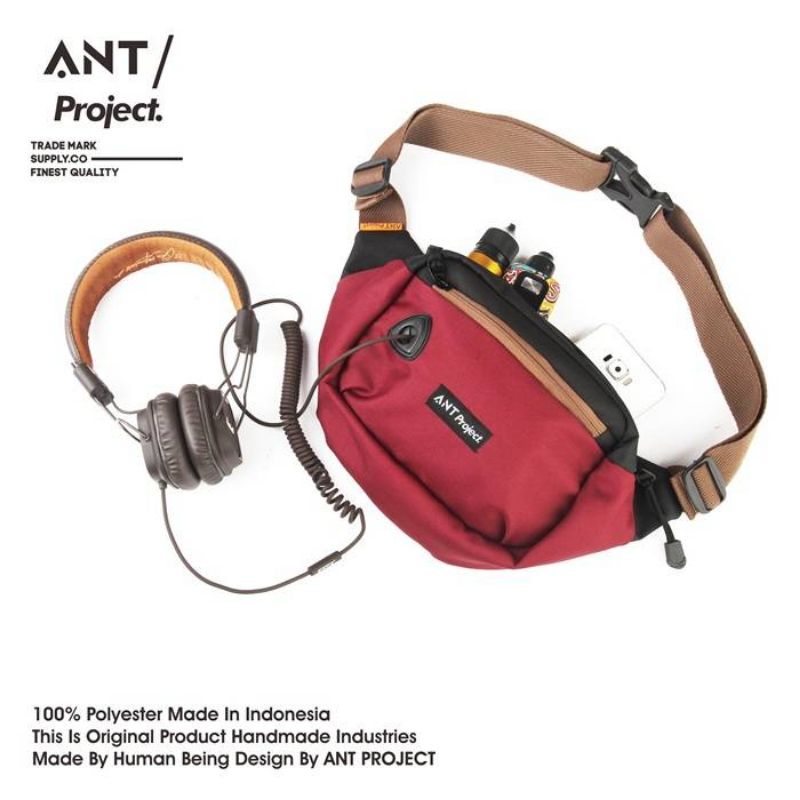 Yollabags ANT206 Tas Selempang Pria Tas Selempang Tas Distro Original Project Tas - ANT 206 Waistbag