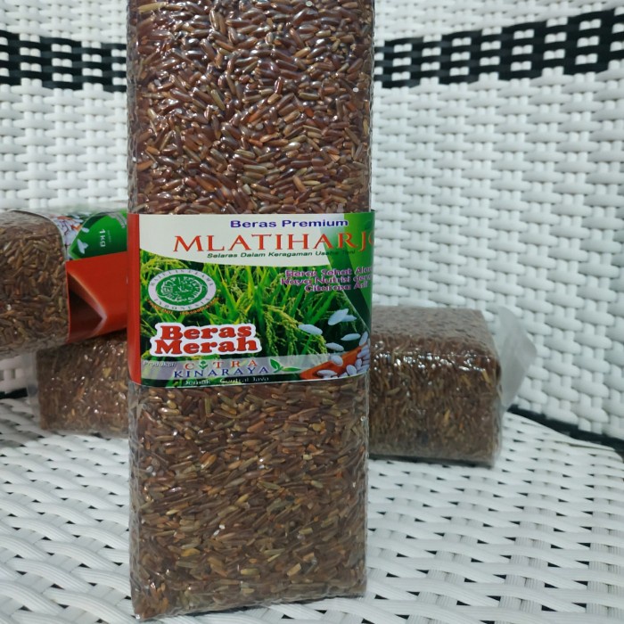 

Beras Merah Organik Mlatiharjo 1kg kemasan vakum