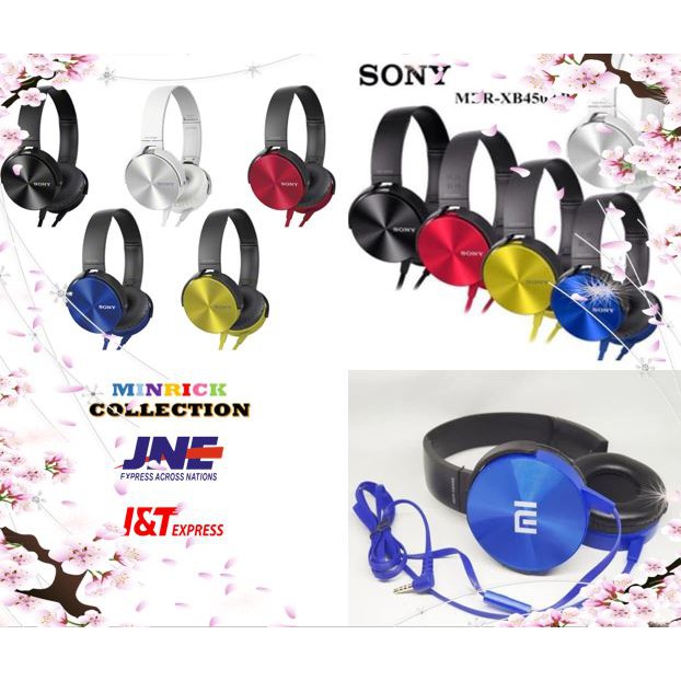[MINRICK] Headphone MDR XB 450 XB450 XB-450 EXTRA BASS