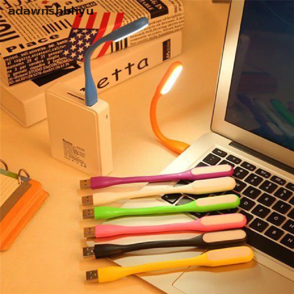 Adawnshbhyu New Lampu LED USB Mini Fleksibel Untuk Komputer Notebook Laptop PC Membaca Terang