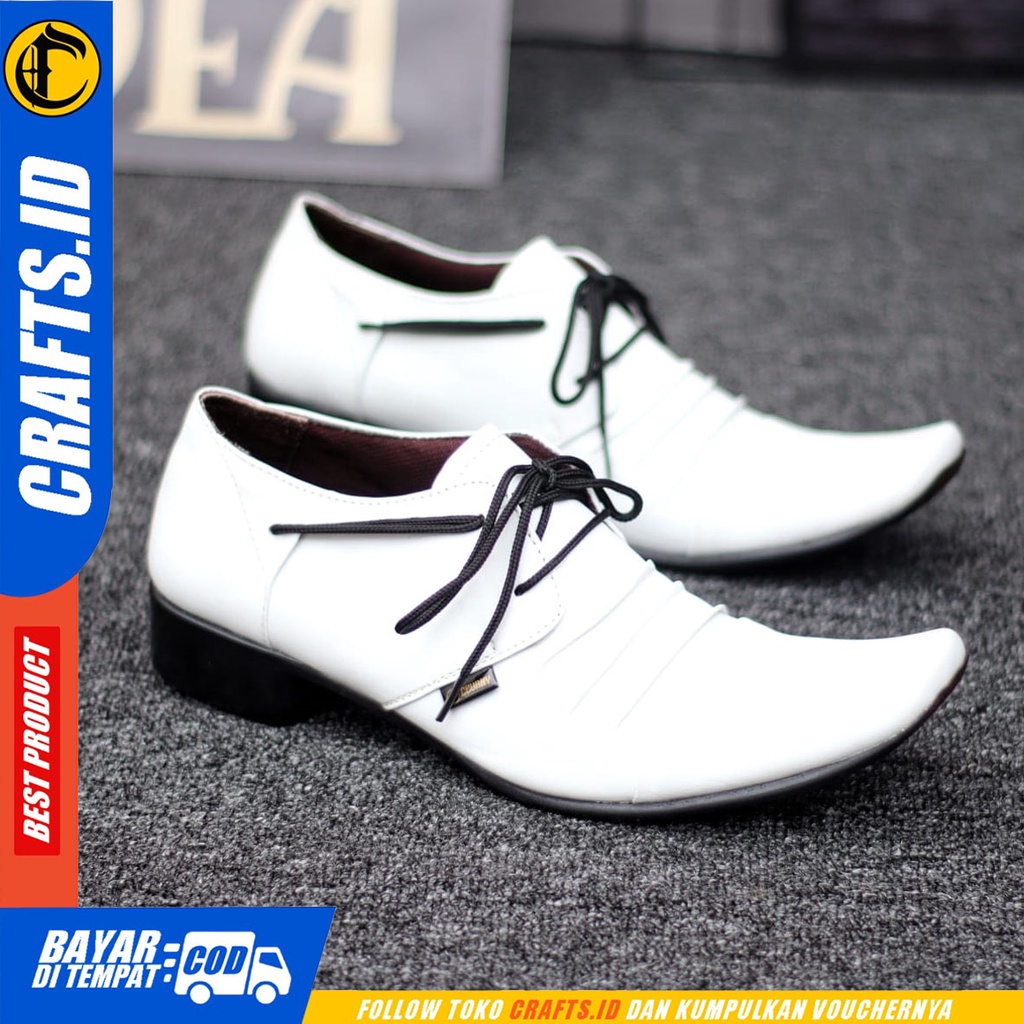 CRAFTS ropel - Sepatu Pantofel Formal Kulit Asli Kerja Pria