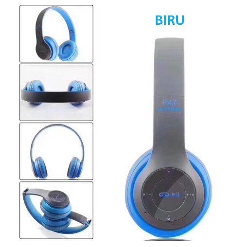 Headset Hansfree Music Gaming TWS Headphone Bluetooth P47 Realme Wireless Headphone Earphone Earpod  Bluetooth IOS/ANDROID