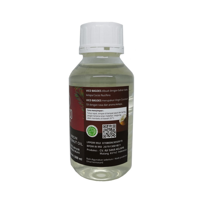 

Terlaris Vico Bagoes Vco Virgin Coconut Oil, Minyak Kelapa 500Ml