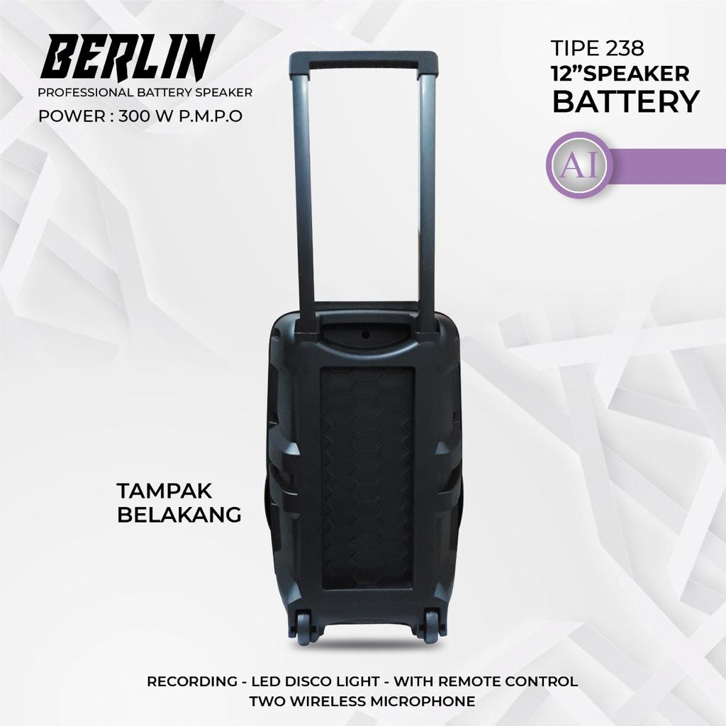 Speaker Portable Professional BERLIN 238 / 12inch Single Speaker