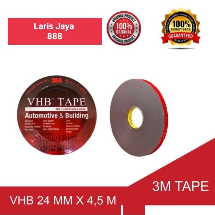 

Buruan Vhb Tape 3M.Doubletape Mobil Paling Murah Dan Sangat Kuat. 24Mm X4.5M. Murah