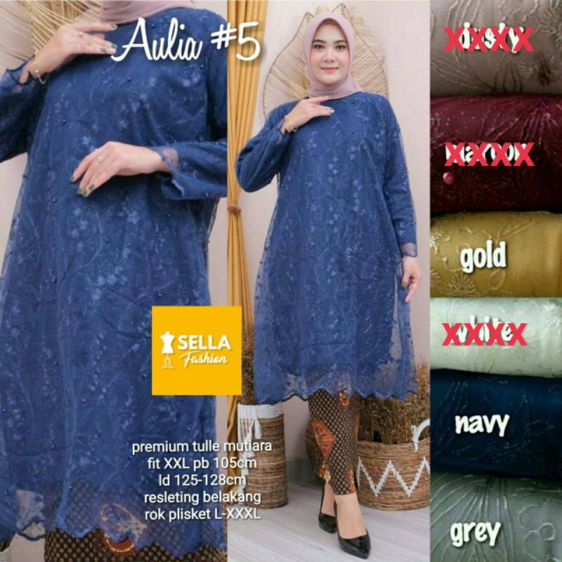 Maharani Aulia tulle set ready jumbo ld125