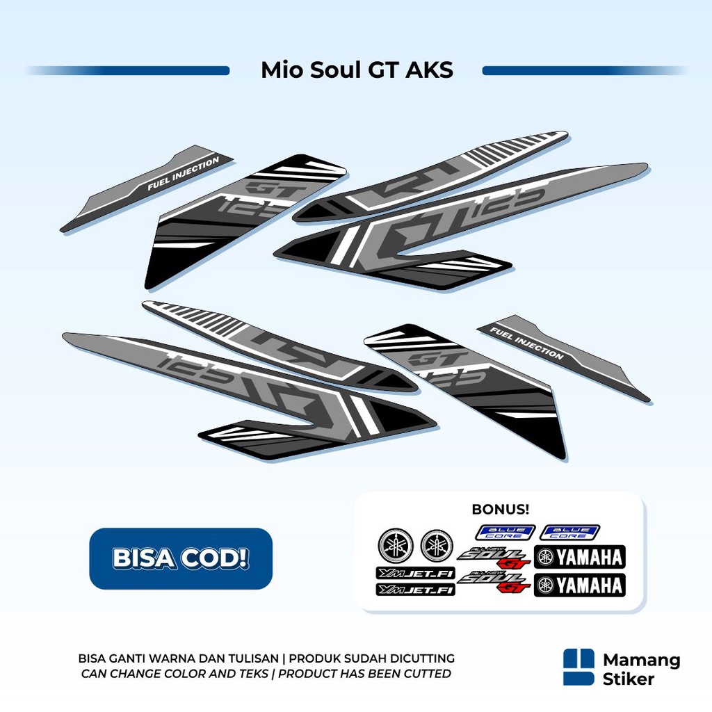 Striping Yamaha Mio Soul GT AKS 125 Variasi Original (2) 2015 2016 2017 2018 2019 2020 2021 LED Full