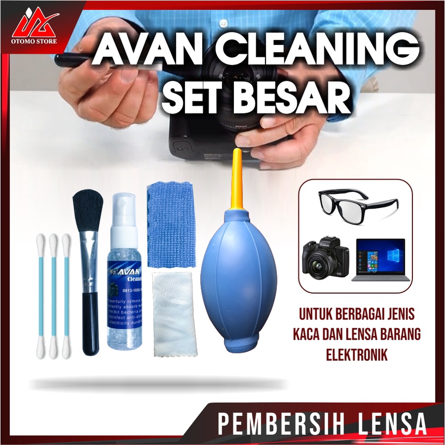 AVAN CLEANIG BESAR Pembersih LCD LED Monitor Kamera Laptop Cleaner Kit Avan 6 in 1 Serbaguna Murah