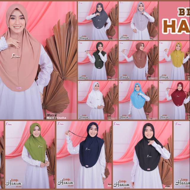 Bergo hanum abika/jilbab hanum abika/jilbab simpel abika/jilbab instan abika/jilbab abika