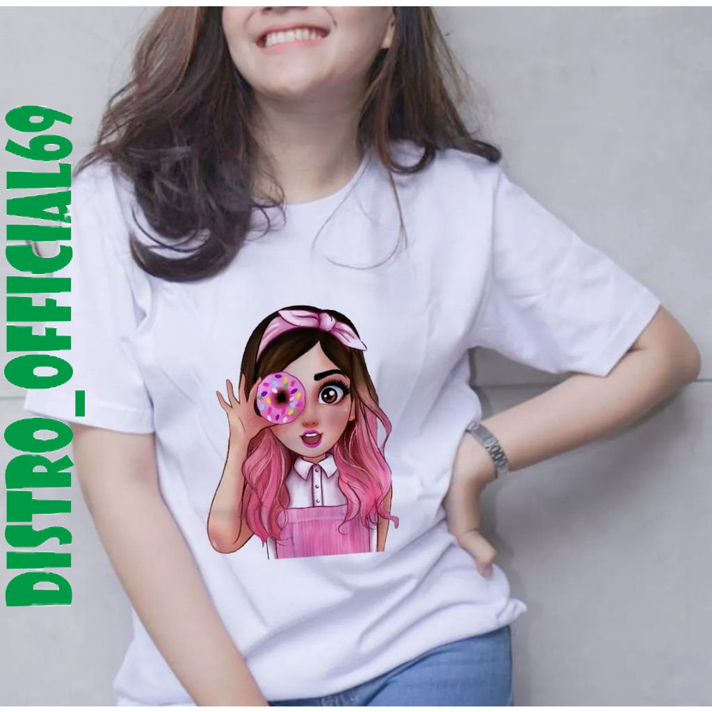 Kaos DISTRO PREMIUM / T-shirt pria / Kaos pria / Kaos cewe donat / T-shirt casual / T-shirt motif / 