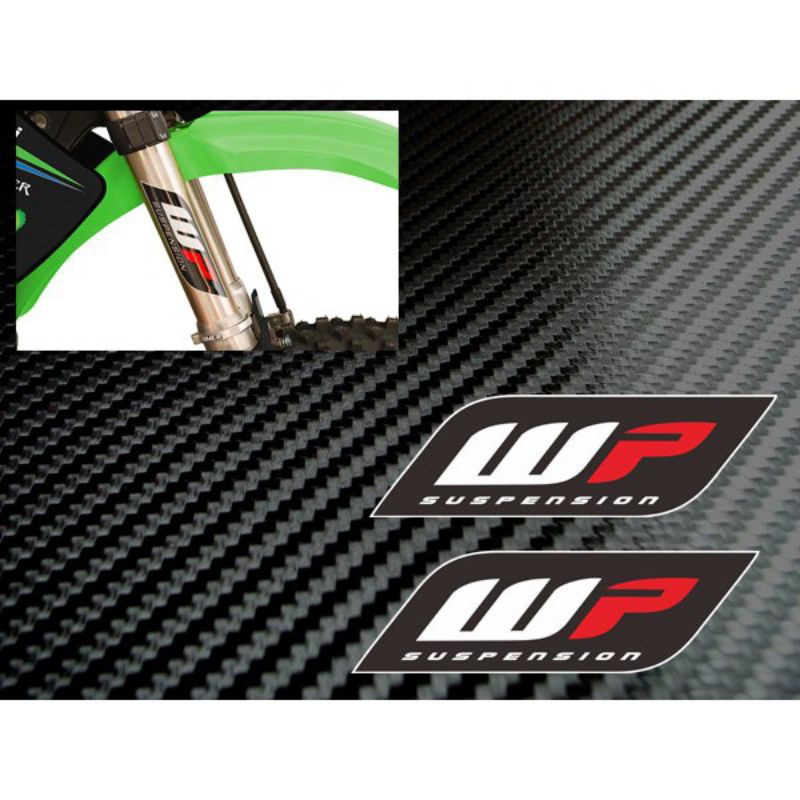 STICKER WP SHOCK DEPAN UPSIDEDOWN TELE KLX 150 230 250 D-TRACKER CRF150 CRF WR155 KX KTM STIKER