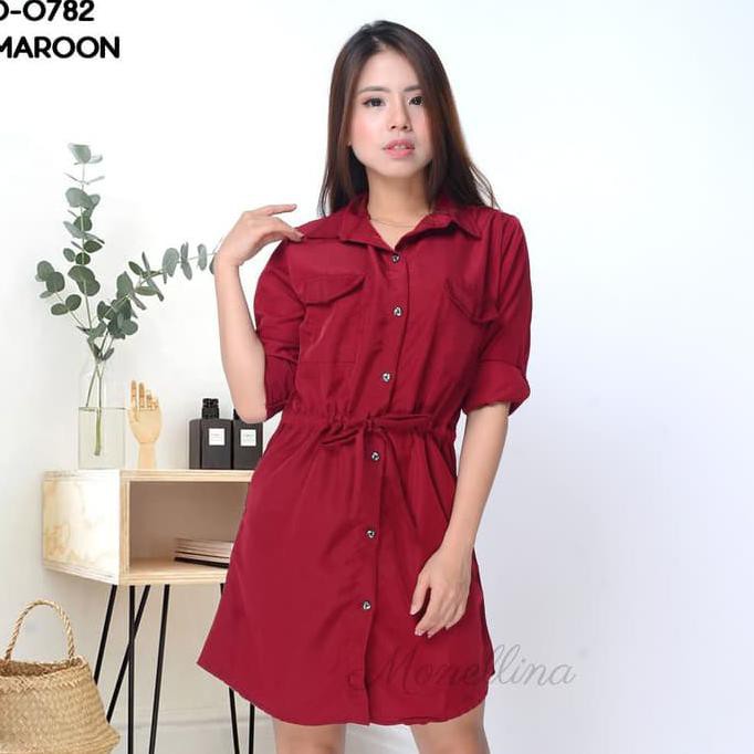 Atasan muslim Wanita Baju Tunik Atasan Tangan Panjang Murah Wanita Muslim Kekinian - Putih Baru