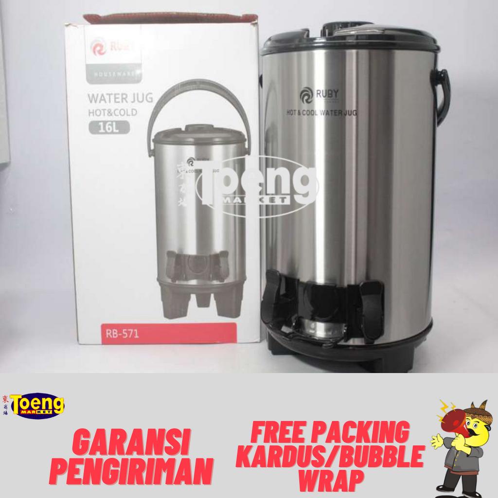 WATER JUG 16LT+2 KRAN RB-571 RUBY / PITCHER MINUMAN / DISPENSER AIR