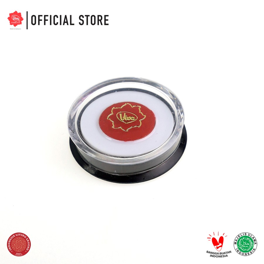 Viva Eye Shadow Cream Bulat 1 Warna Hitam Putih Hijau Coklat Dark Hijau Merah