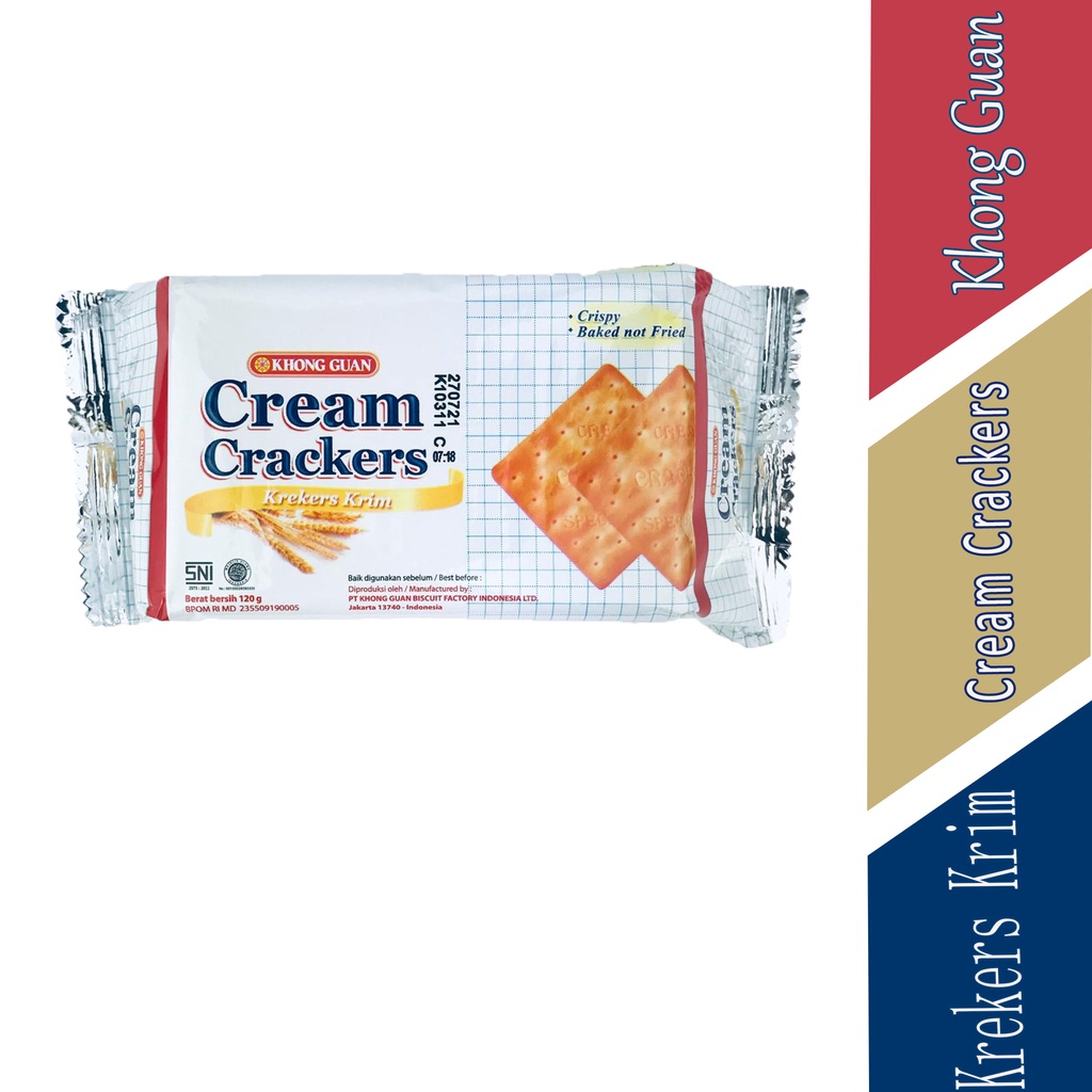 

Khong guan - Cream crackers - Biskuit 120g