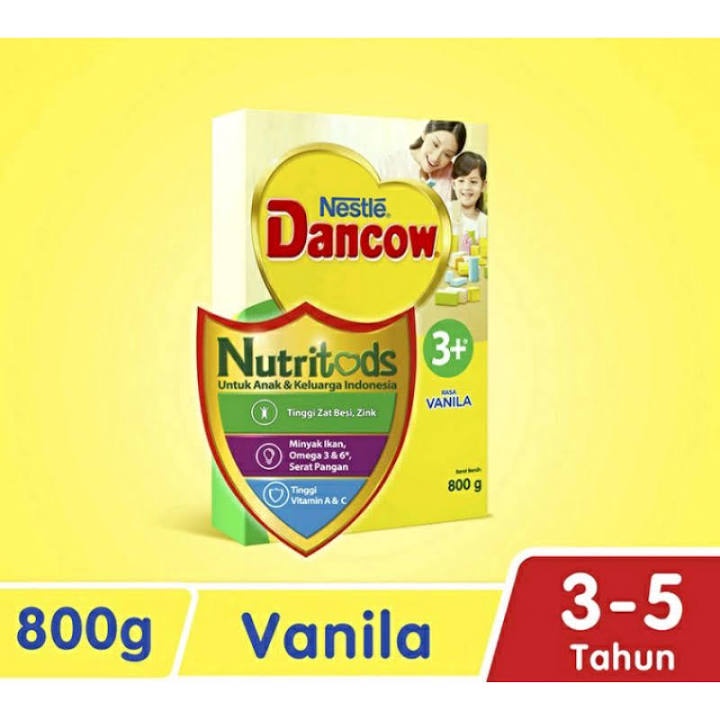 DANCOW 3+VANILA 800gr - SUSU FORMULA ANAK 3-5 TAHUN