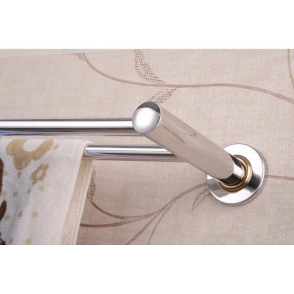 Rak handuk 2 baris stainless star Murah s7/ gantungan tempat  handuk 2 susun hanger cloth towel rack 2susun bar