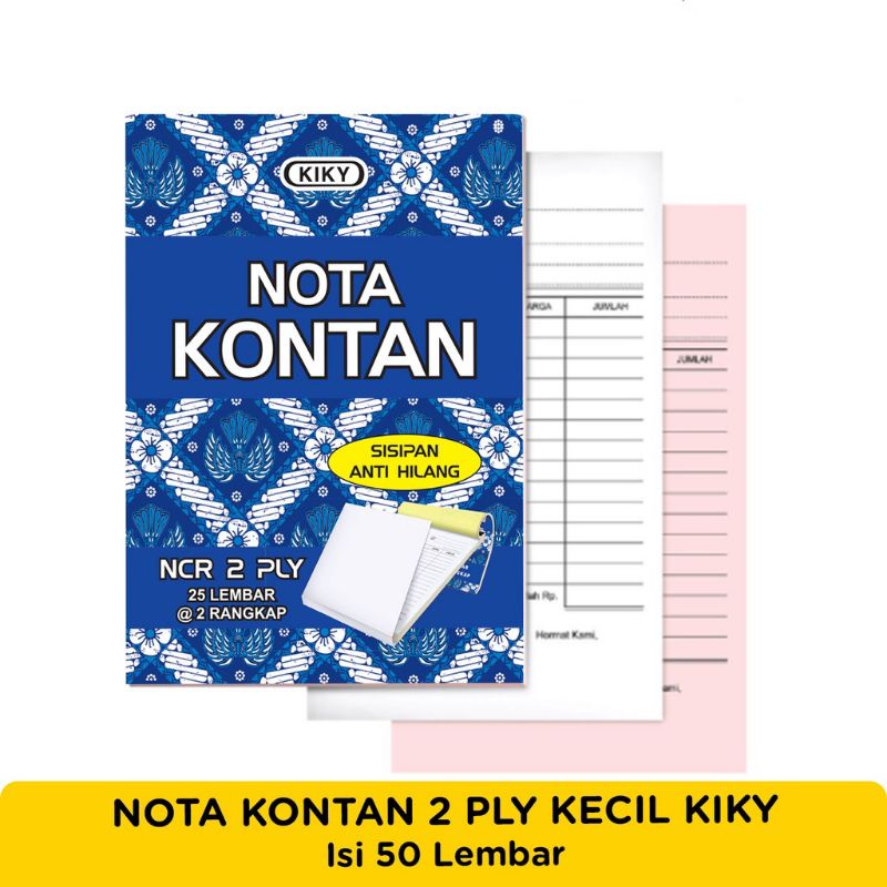 Nota 2ply rangkap 2 kecil k2 bon kiky