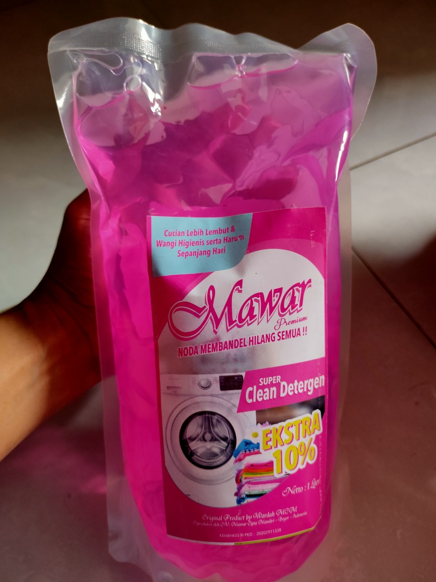 Mawar Super Clean Deterjen Cair 1 Liter Mawar Super Loundry