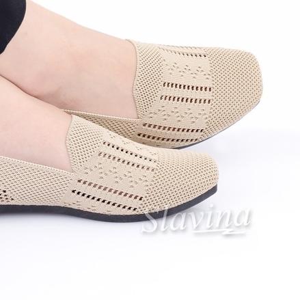 ✶ Sepatu Slavina Glassy Flat TF12 ➭