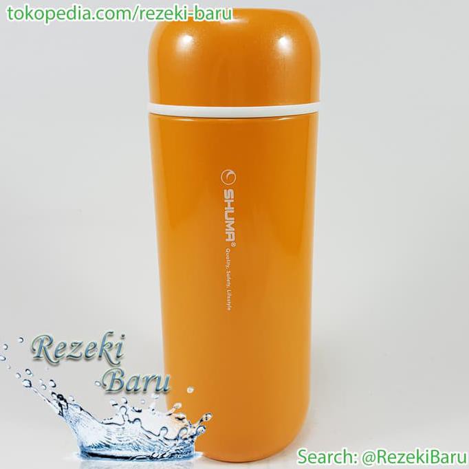 (Produk Terlaris) Shuma Mini Tumbler 200Ml (Termos Air Panas & Dingin) - Orange
