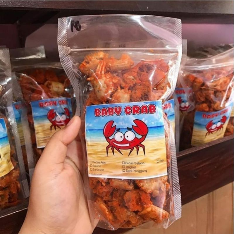 BABY CRAB CRISPY IZIN PIRT HALAL 100GR NON MINYAK
