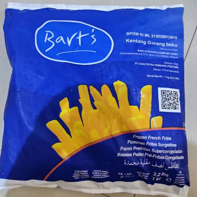 

KENTANG BART'S 1Kg / KENTANG BARTS 1KG / KENTANG BARTZ 1KG