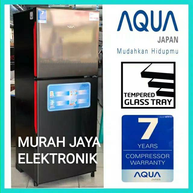 BIG SALE KULKAS 2 PINTU AQUA SANYO AQR D251 LOW WATT ( KHUSUS BANDUNG )