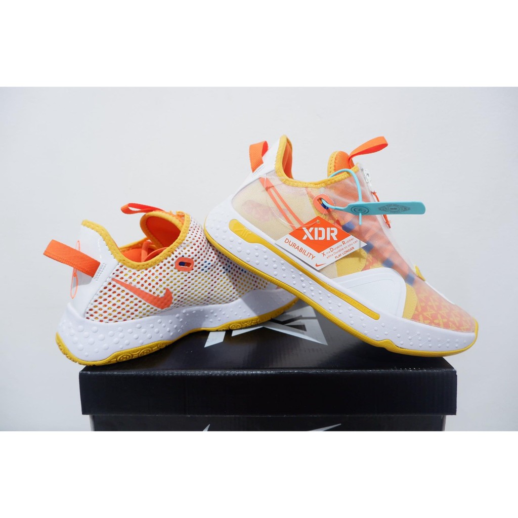 SEPATU BASKET NIKE PG 4 LOW CITRUS ORANGE
