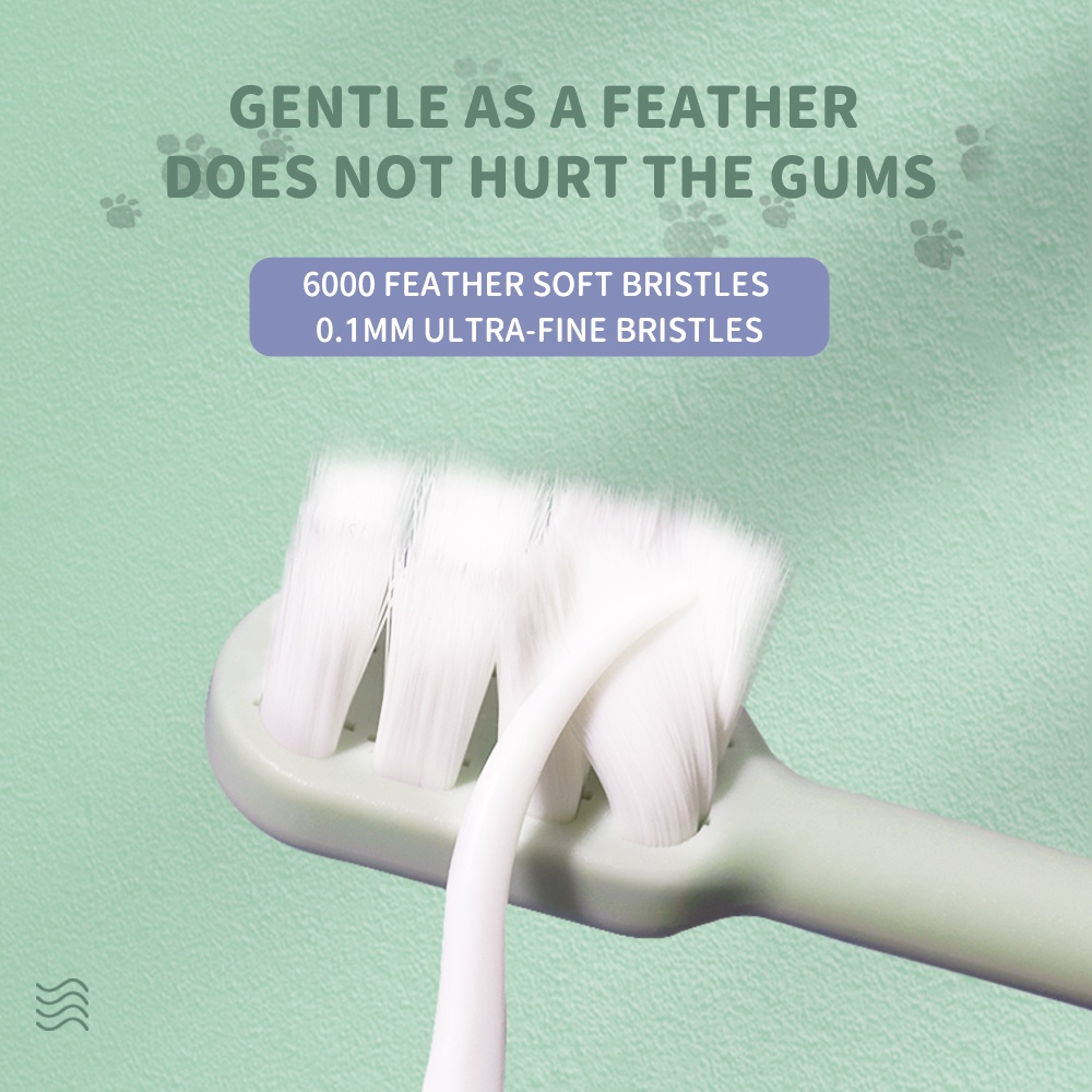 Alilo Kids Toothbrush / Sikat Gigi Anak / Feather Soft Silk / Cute Tooth Brush /  Cat Paw  Design