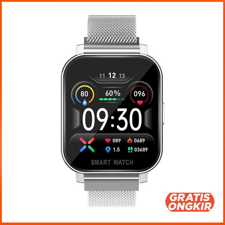 SKMEI Smartwatch Heart Rate Blood Oxygen Stainless Steel - MT28S