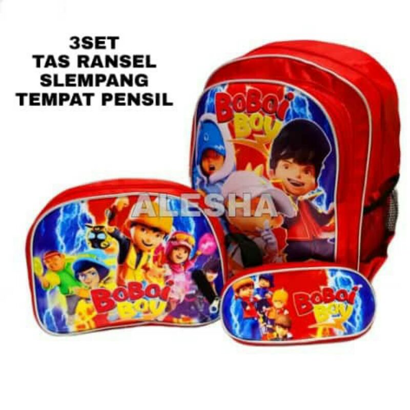 Tas ransel anak karakter Boboiboy/ Tas boboiboy/Ransel Boboiboy